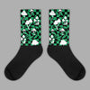 Jordan 1 Low Lucky Green DopeSkill Sublimated Socks Mushroom Graphic Streetwear