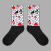 Jordan 13 Retro 'Black Flint' DopeSkill Sublimated Socks Mushroom Graphic Streetwear