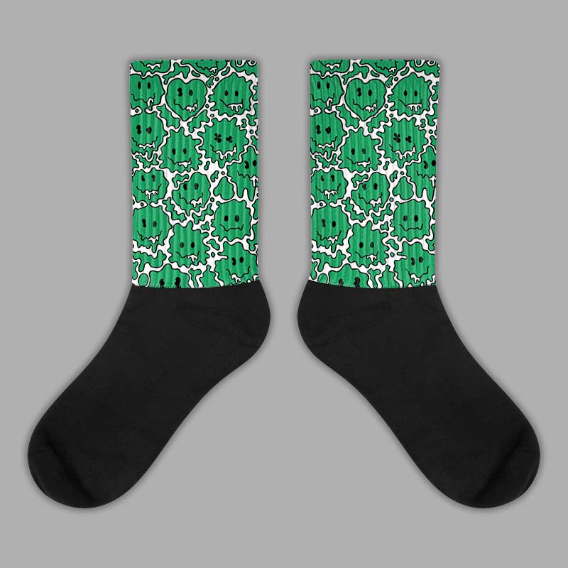 Jordan 6 Rings "Lucky Green" DopeSkill Sublimated Socks Slime Graphic Streetwear