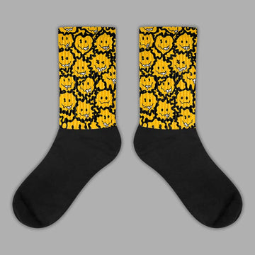 Goldenrod Dunk Sublimated Socks Slime Graphic