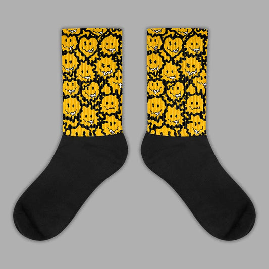 Goldenrod Dunk Sublimated Socks Slime Graphic