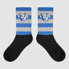 True Blue 1s Sublimated Socks Horizontal Stripes Graphic